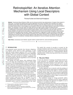 RetinotopicNet: An Iterative Attention Mechanism Using Local Descriptors
  with Global Context