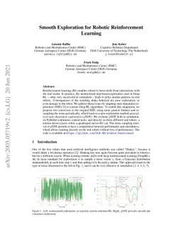 Smooth Exploration for Robotic Reinforcement Learning