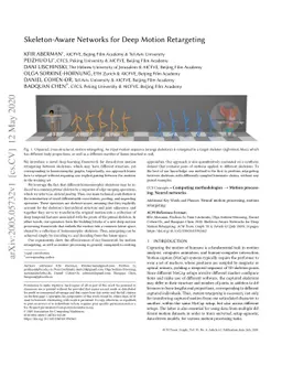 Skeleton-Aware Networks for Deep Motion Retargeting