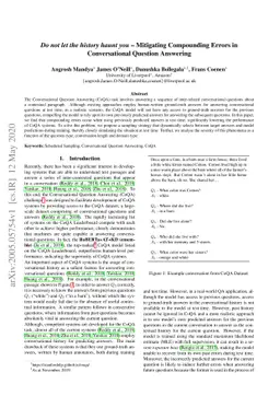 Do not let the history haunt you -- Mitigating Compounding Errors in
  Conversational Question Answering