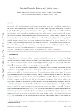 Bayesian Fusion for Infrared and Visible Images