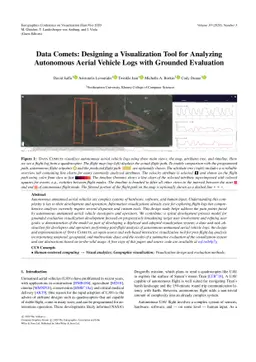 Data Comets: Designing a Visualization Tool for Analyzing Autonomous
  Aerial Vehicle Logs with Grounded Evaluation