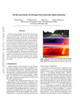 On the uncertainty of self-supervised monocular depth estimation