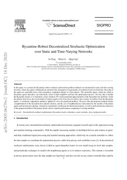 Byzantine-Robust Decentralized Stochastic Optimization over Static and
  Time-Varying Networks