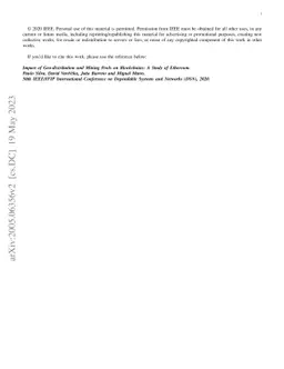 Impact of Geo-distribution and Mining Pools on Blockchains: A Study of
  Ethereum