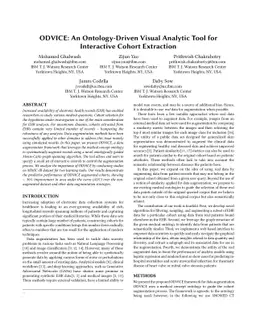 ODVICE: An Ontology-Driven Visual Analytic Tool for Interactive Cohort
  Extraction