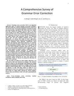 A Comprehensive Survey of Grammar Error Correction