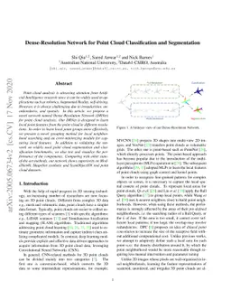 Dense-Resolution Network for Point Cloud Classification and Segmentation