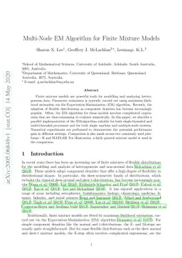 Multi-Node EM Algorithm for Finite Mixture Models
