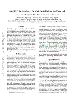 deepSELF: An Open Source Deep Self End-to-End Learning Framework