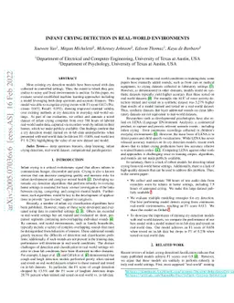 Infant Crying Detection in Real-World Environments
