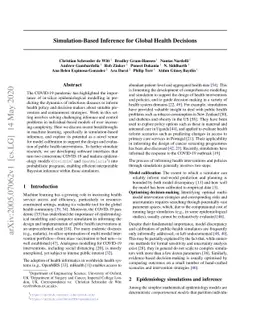Simulation-Based Inference for Global Health Decisions