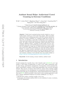 Ambient Sound Helps: Audiovisual Crowd Counting in Extreme Conditions