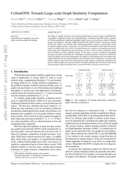 CoSimGNN: Towards Large-scale Graph Similarity Computation