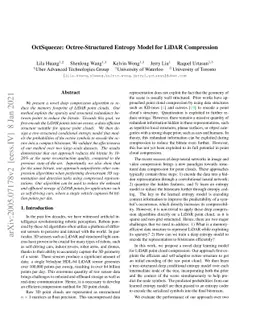OctSqueeze: Octree-Structured Entropy Model for LiDAR Compression