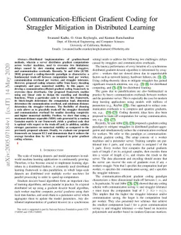 Communication-Efficient Gradient Coding for Straggler Mitigation in
  Distributed Learning
