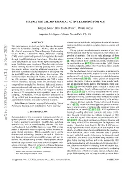 VirAAL: Virtual Adversarial Active Learning For NLU