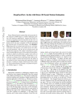 DeepFaceFlow: In-the-wild Dense 3D Facial Motion Estimation