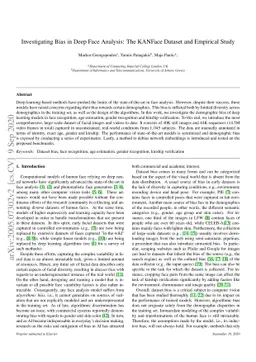 Investigating Bias in Deep Face Analysis: The KANFace Dataset and
  Empirical Study