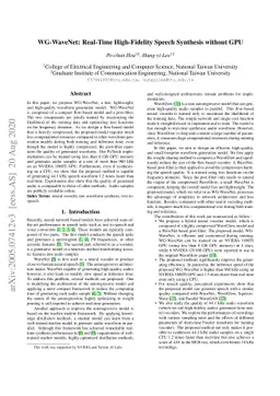 WG-WaveNet: Real-Time High-Fidelity Speech Synthesis without GPU