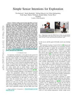 Simple Sensor Intentions for Exploration
