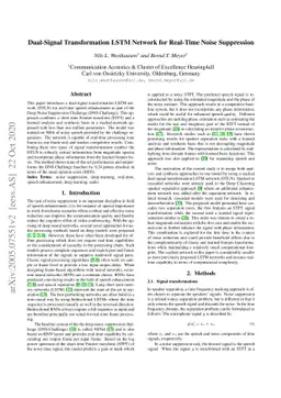 Dual-Signal Transformation LSTM Network for Real-Time Noise Suppression