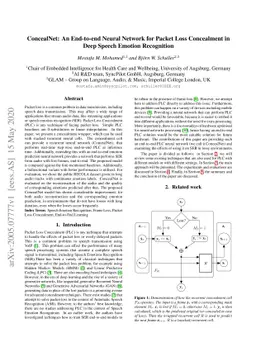 ConcealNet: An End-to-end Neural Network for Packet Loss Concealment in
  Deep Speech Emotion Recognition