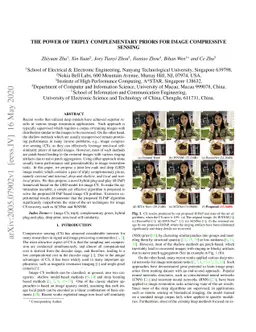 The Power of Triply Complementary Priors for Image Compressive Sensing