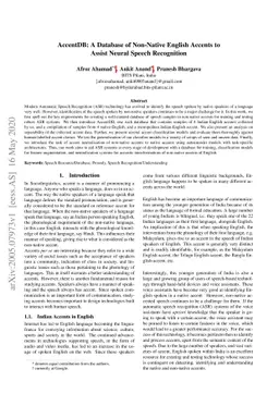 AccentDB: A Database of Non-Native English Accents to Assist Neural
  Speech Recognition