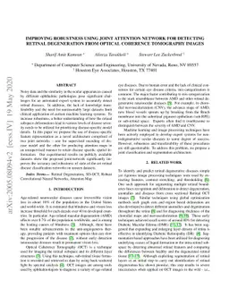 Improving Robustness using Joint Attention Network For Detecting Retinal
  Degeneration From Optical Coherence Tomography Images