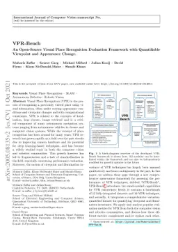VPR-Bench: An Open-Source Visual Place Recognition Evaluation Framework
  with Quantifiable Viewpoint and Appearance Change