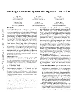 Attacking Recommender Systems with Augmented User Profiles