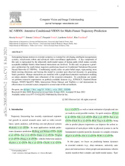 AC-VRNN: Attentive Conditional-VRNN for Multi-Future Trajectory
  Prediction