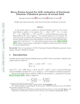 Berry-Esséen bound for drift estimation of fractional Ornstein
  Uhlenbeck process of second kind