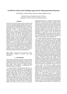 An Effective End-to-End Modeling Approach for Mispronunciation Detection