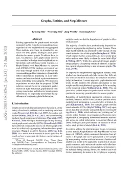 Graphs, Entities, and Step Mixture
