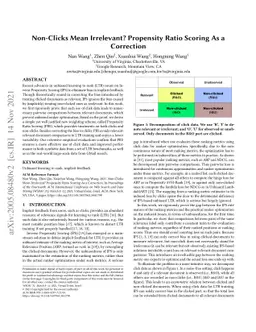 Non-Clicks Mean Irrelevant? Propensity Ratio Scoring As a Correction
