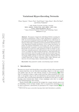 Variational Hyper-Encoding Networks