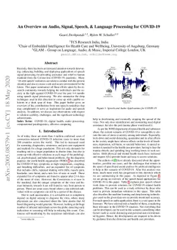 An Overview on Audio, Signal, Speech, & Language Processing for COVID-19