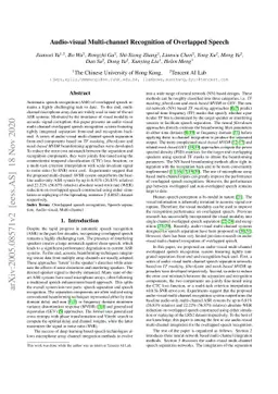 Audio-visual Multi-channel Recognition of Overlapped Speech