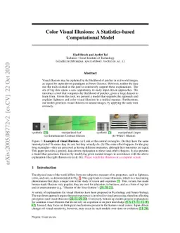 Color Visual Illusions: A Statistics-based Computational Model