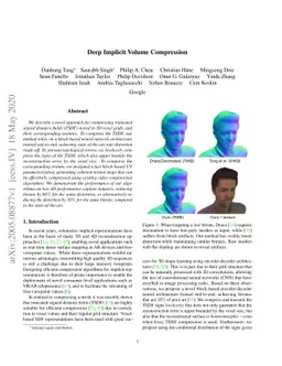 Deep Implicit Volume Compression