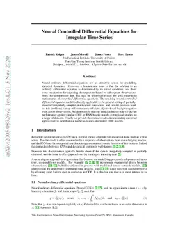 Neural Controlled Differential Equations for Irregular Time Series