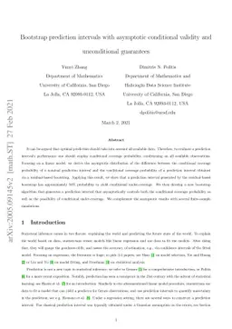 Bootstrap prediction intervals with asymptotic conditional validity and
  unconditional guarantees