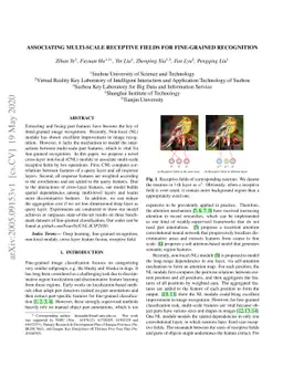 Associating Multi-Scale Receptive Fields for Fine-grained Recognition