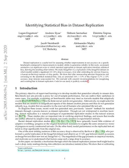 Identifying Statistical Bias in Dataset Replication