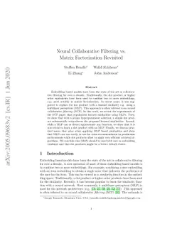 Neural Collaborative Filtering vs. Matrix Factorization Revisited