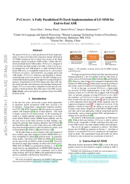 PyChain: A Fully Parallelized PyTorch Implementation of LF-MMI for
  End-to-End ASR