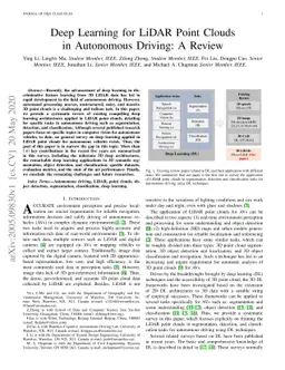 Deep Learning for LiDAR Point Clouds in Autonomous Driving: A Review