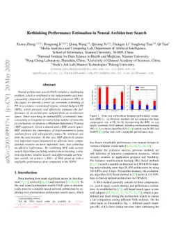 Rethinking Performance Estimation in Neural Architecture Search